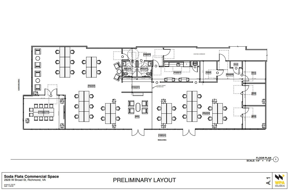 2820 W Broad St, Richmond, VA à louer Plan d’étage– Image 1 sur 1