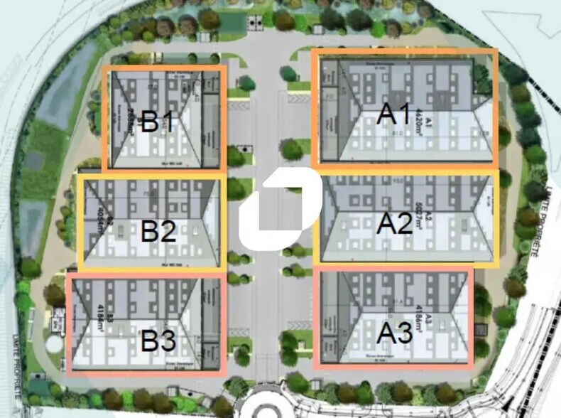 Industriel/Logistique dans Persan à louer - Plan de site – Image 2 sur 2