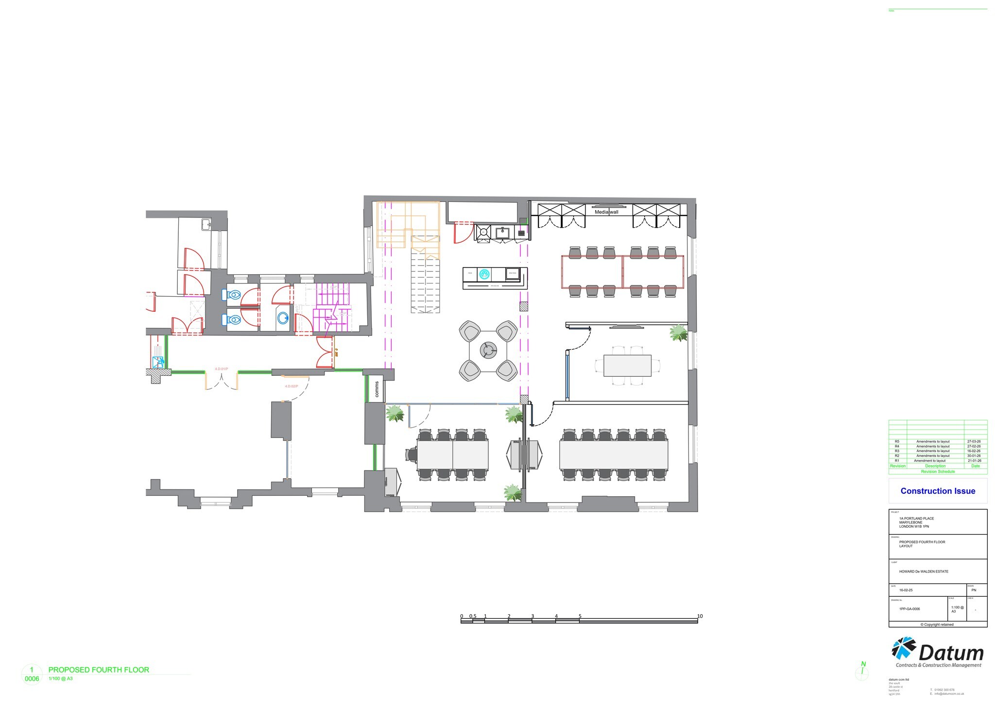 1-3 Portland Pl, Londres à louer Plan de site– Image 1 sur 16
