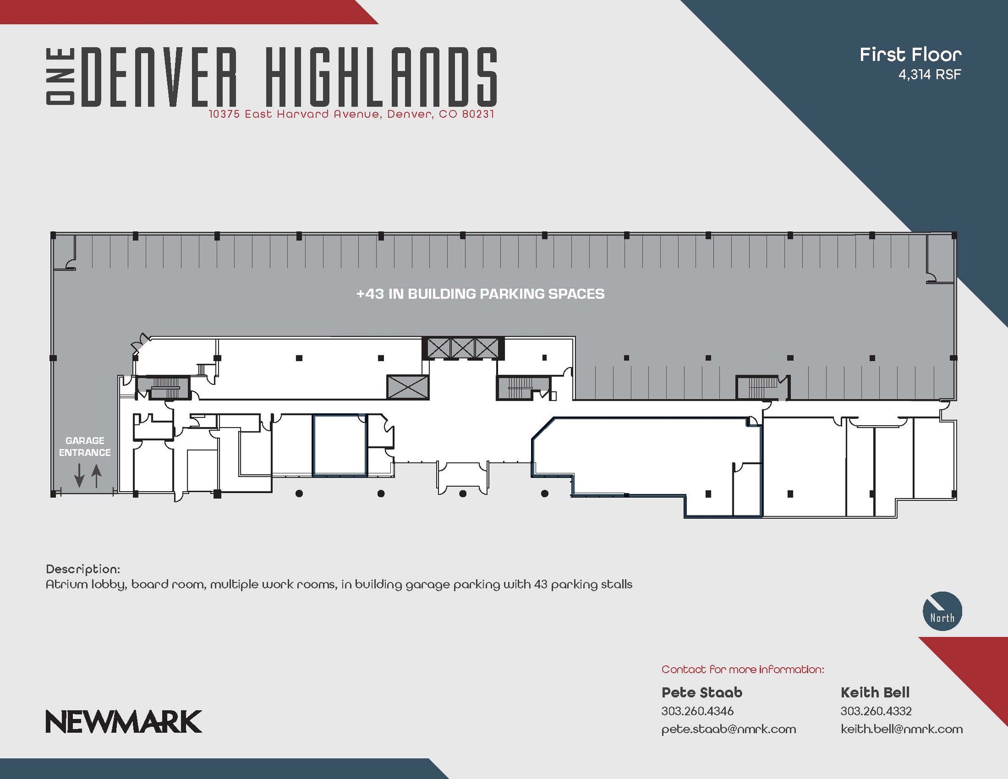 10375 E Harvard Ave, Denver, CO à louer Plan d’étage– Image 1 sur 1