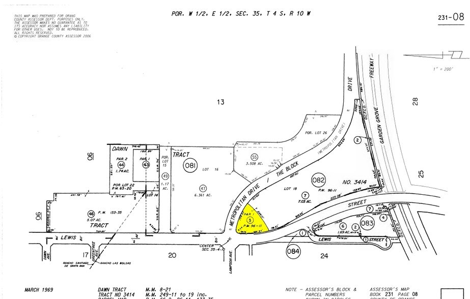 4050 W Metropolitan Dr, Orange, CA à louer - Plan cadastral – Image 2 sur 2