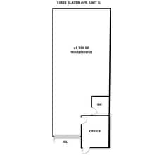 11577 Slater Ave, Fountain Valley, CA à louer Plan d’étage– Image 1 sur 1