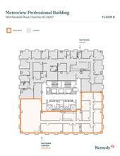 1900 Randolph Rd, Charlotte, NC à louer Plan d’étage– Image 2 sur 2