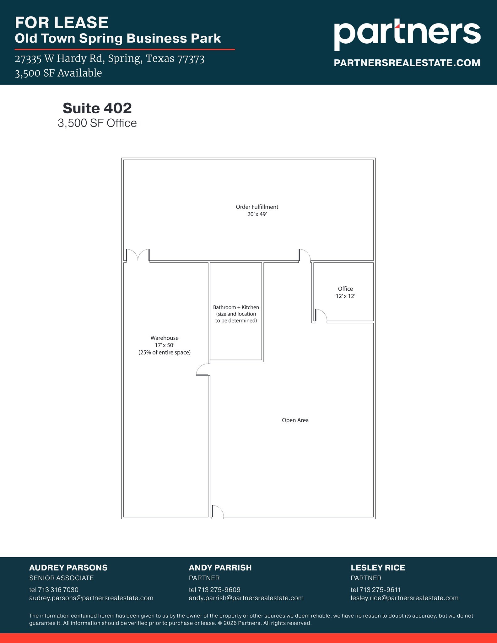 27347 W Hardy Rd, Spring, TX à louer Plan de site– Image 1 sur 1