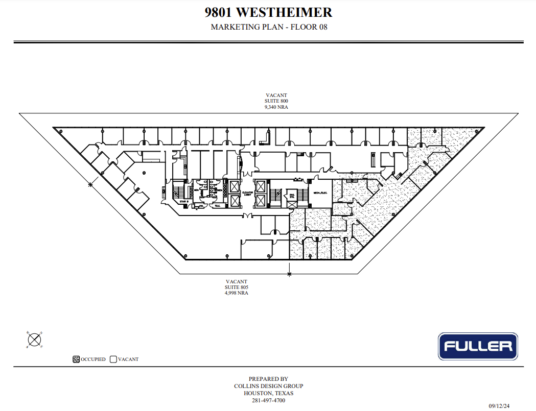 9801 Westheimer Rd, Houston, TX à louer Plan d’étage– Image 1 sur 1