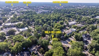 500 N Milledge Ave, Athens, GA - Vue aérienne vue de carte - Image1