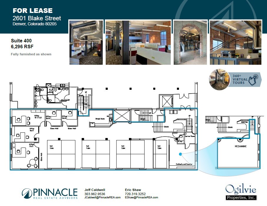 2601-2609 Blake St, Denver, CO à louer Plan d’étage– Image 1 sur 1