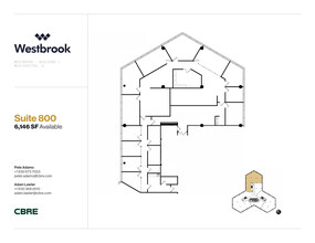 1 Westbrook Corporate Ctr, Westchester, IL à louer Plan d’étage– Image 1 sur 1