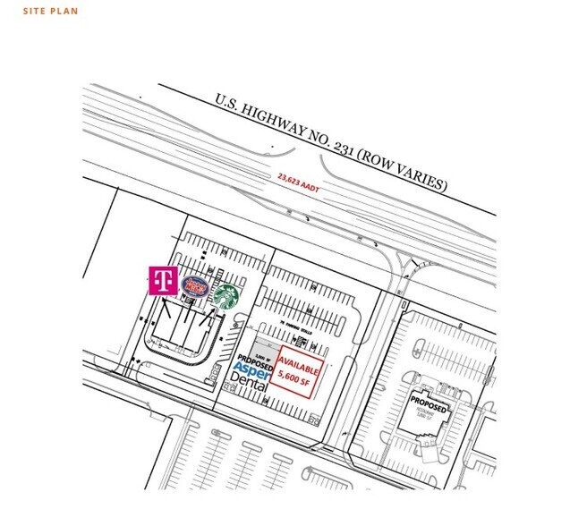 1327-1333 US-231, Troy, AL à louer - Plan de site – Image 3 sur 3