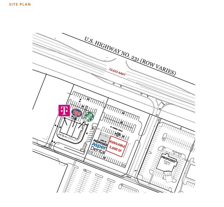 1327-1333 US-231, Troy, AL à louer Plan de site– Image 1 sur 1