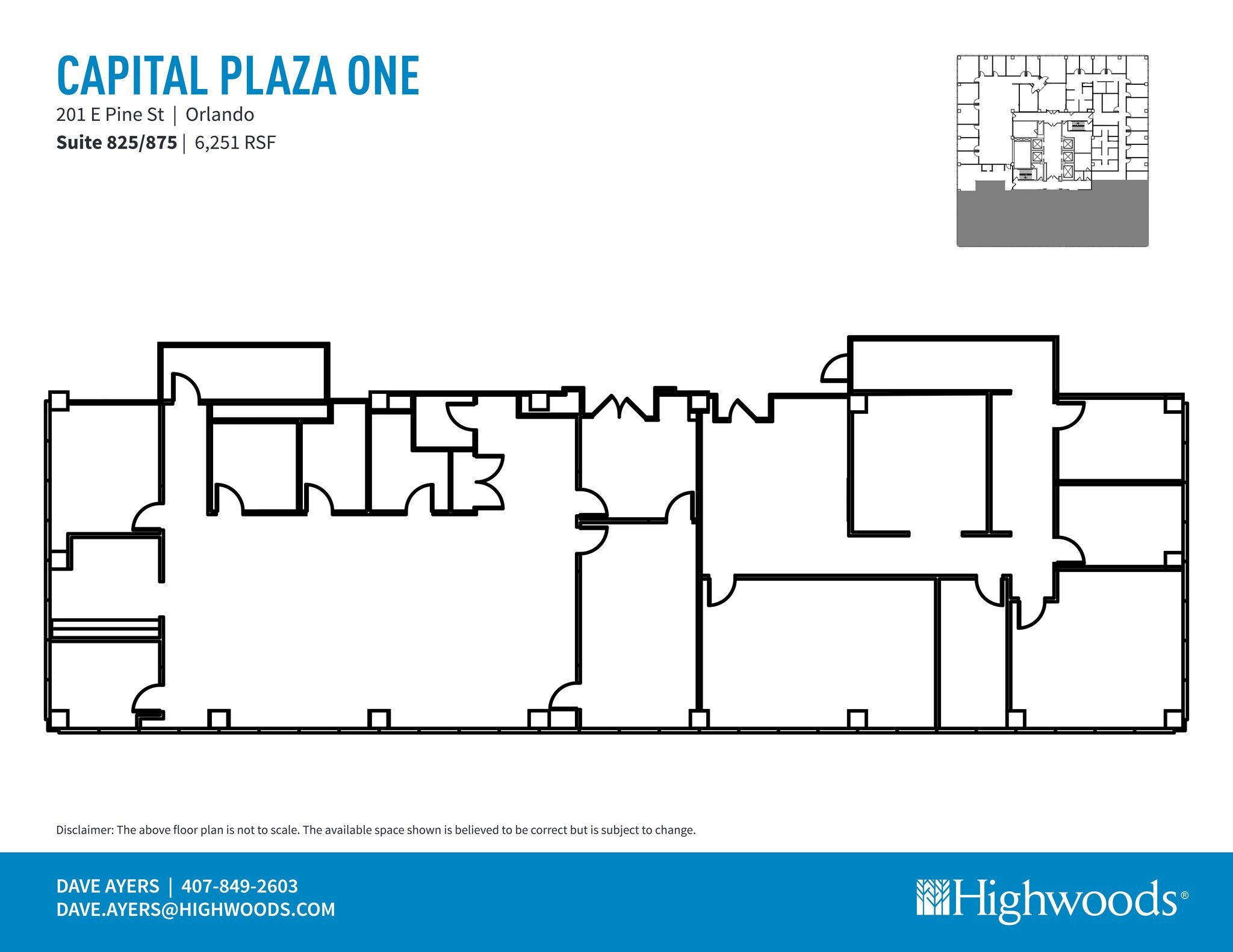201 E Pine St, Orlando, FL à louer Plan de site– Image 1 sur 1