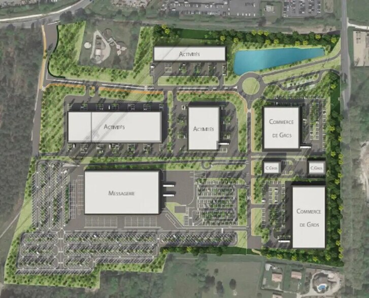 Industriel/Logistique dans Martillac à louer - Plan de site – Image 3 sur 4