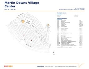 3036-3208 SW Martin Downs Blvd, Palm City, FL à louer Plan de site– Image 1 sur 2