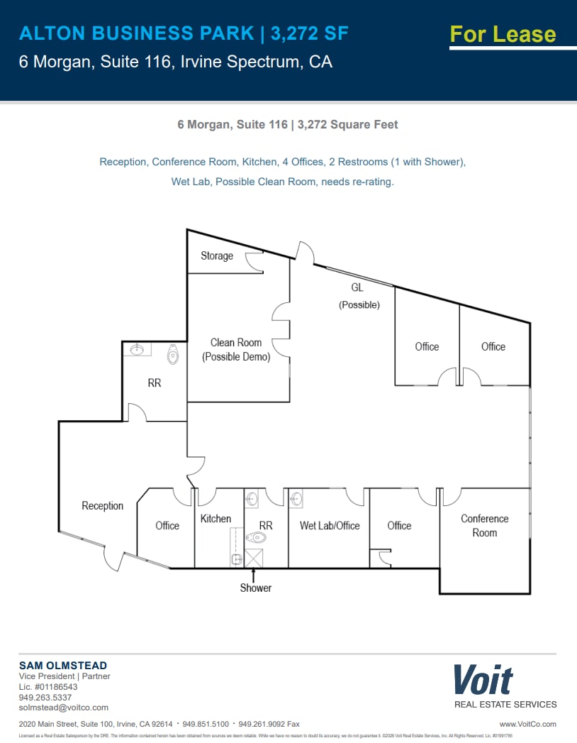 6 Morgan, Irvine, CA à louer Plan d’étage– Image 1 sur 1