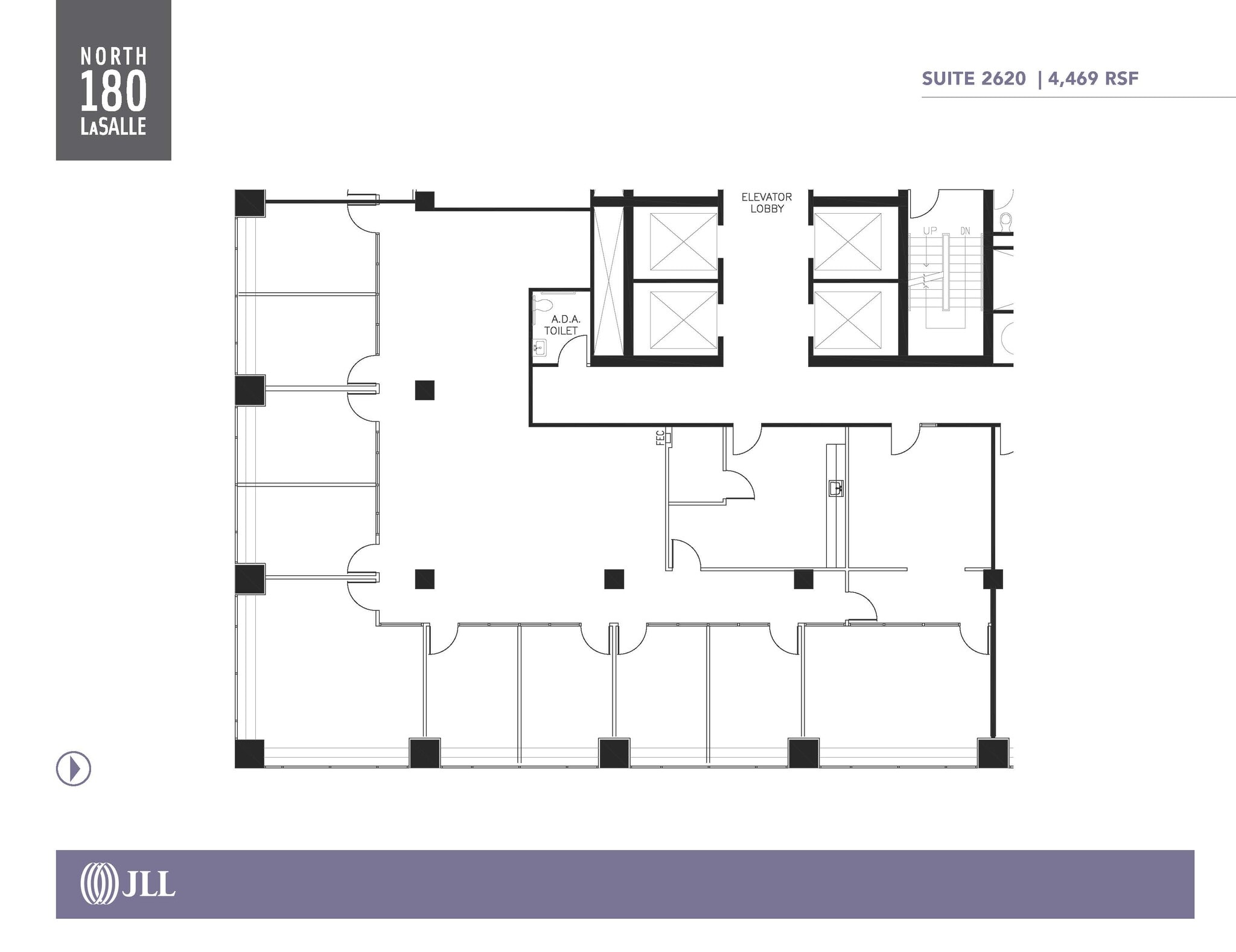 180 N LaSalle St, Chicago, IL à louer Plan d’étage– Image 1 sur 8
