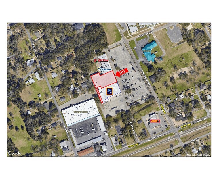 109 N Cleveland Ave, Long Beach, MS à louer - Aérien – Image 2 sur 3