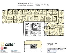 945 E Paces Ferry Rd NE, Atlanta, GA à louer Plan d’étage– Image 1 sur 1
