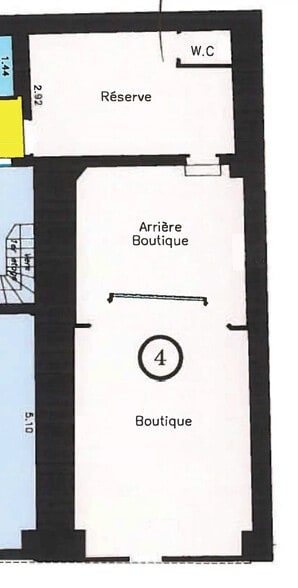 14 Rue Mandar, Paris à vendre - Plan d’étage – Image 3 sur 4