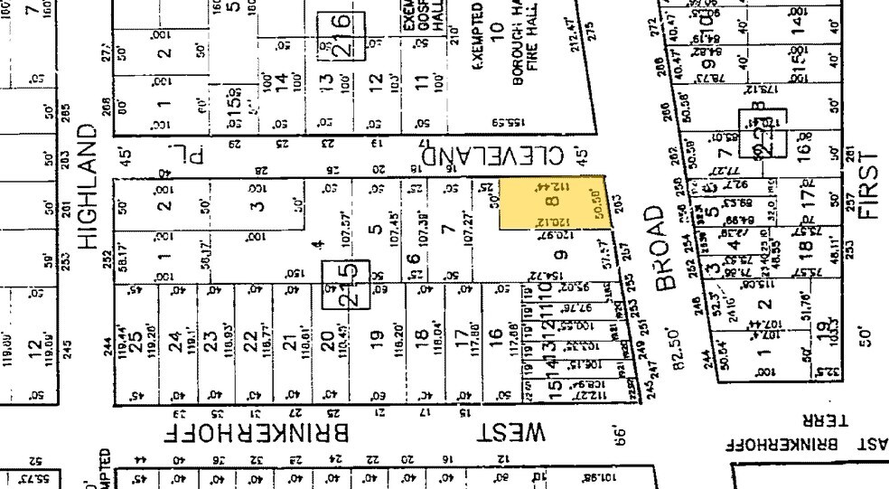 261-263 Broad Ave, Palisades Park, NJ à louer - Plan cadastral – Image 3 sur 3
