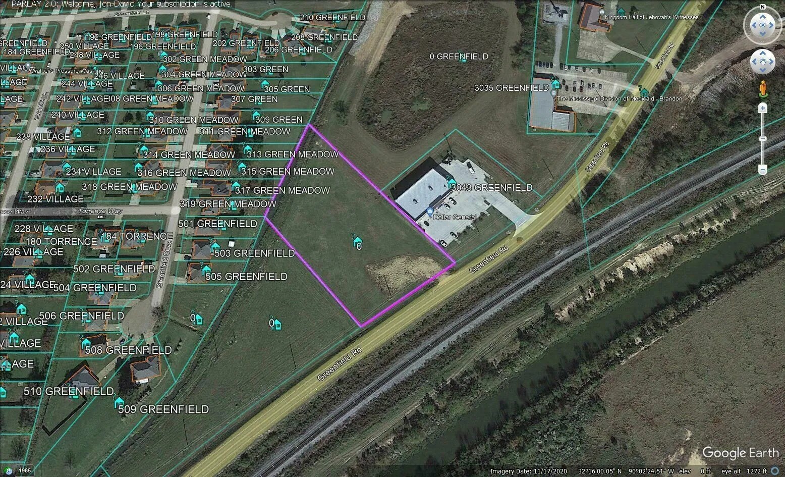 0 Greenfield Rd, Pearl, MS à vendre Photo de l’immeuble– Image 1 sur 4