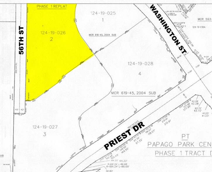 1275 W Washington St, Tempe, AZ à louer - Plan cadastral – Image 2 sur 11