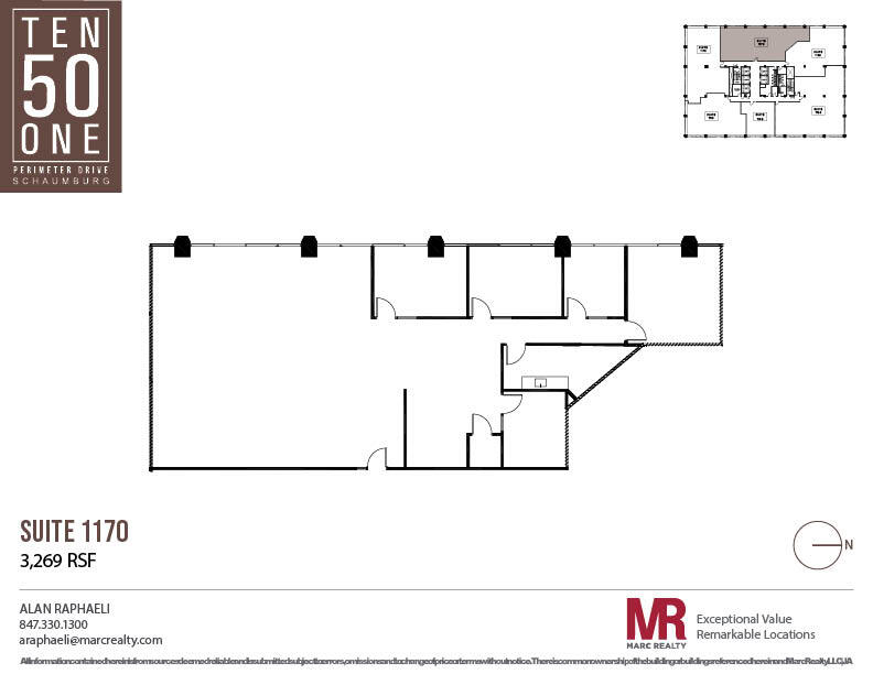 1051 Perimeter Dr, Schaumburg, IL à louer Plan d’étage– Image 1 sur 7