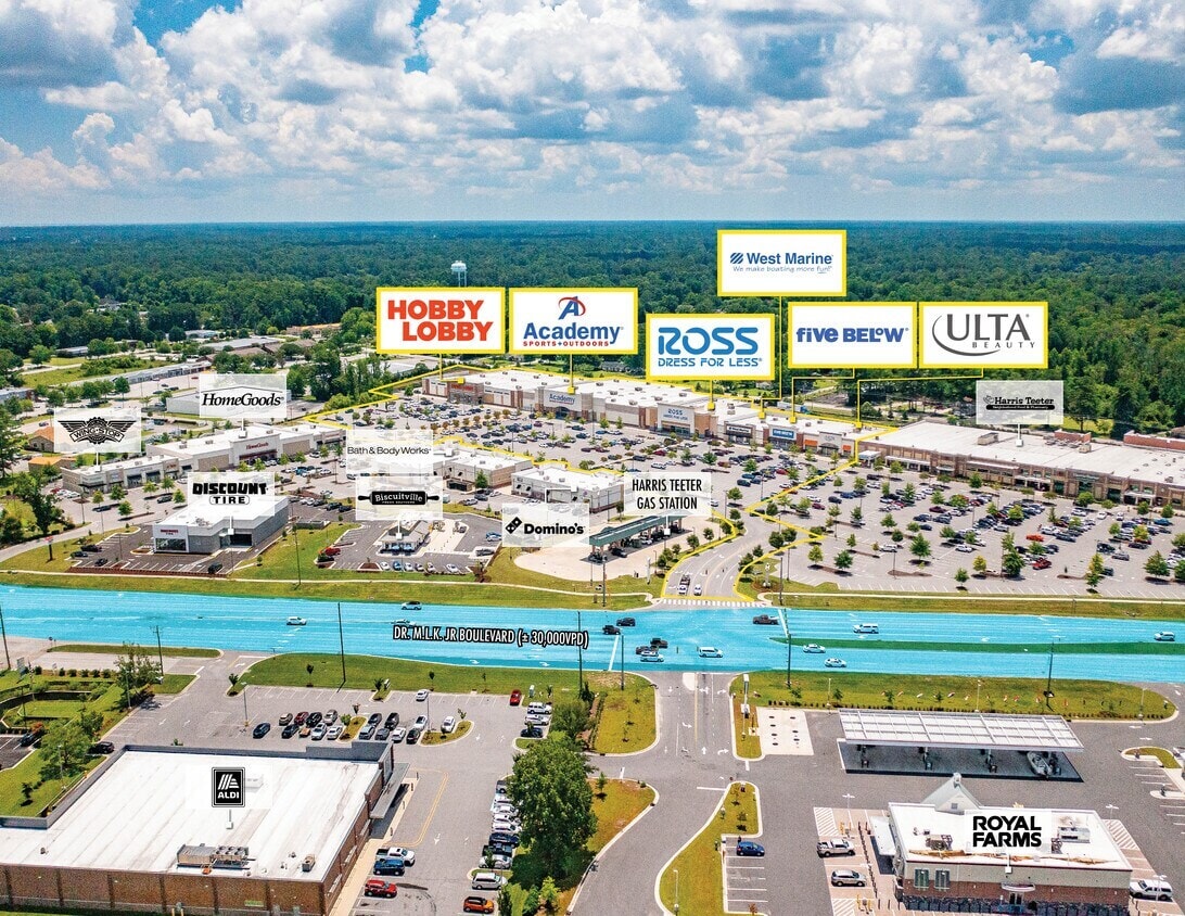 3511-3553 M L King Jr Blvd, New Bern, NC à vendre Aérien– Image 1 sur 7