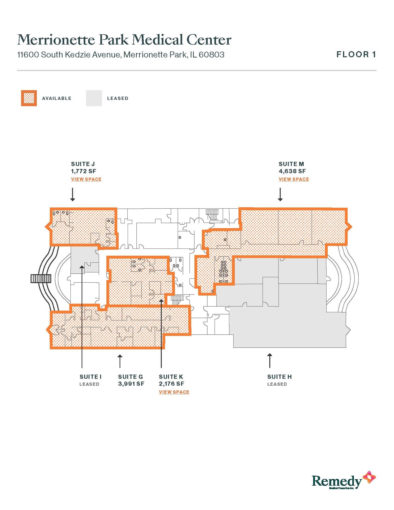 11600-11630 S Kedzie Ave, Merrionette Park, IL à louer Plan d’étage– Image 1 sur 1