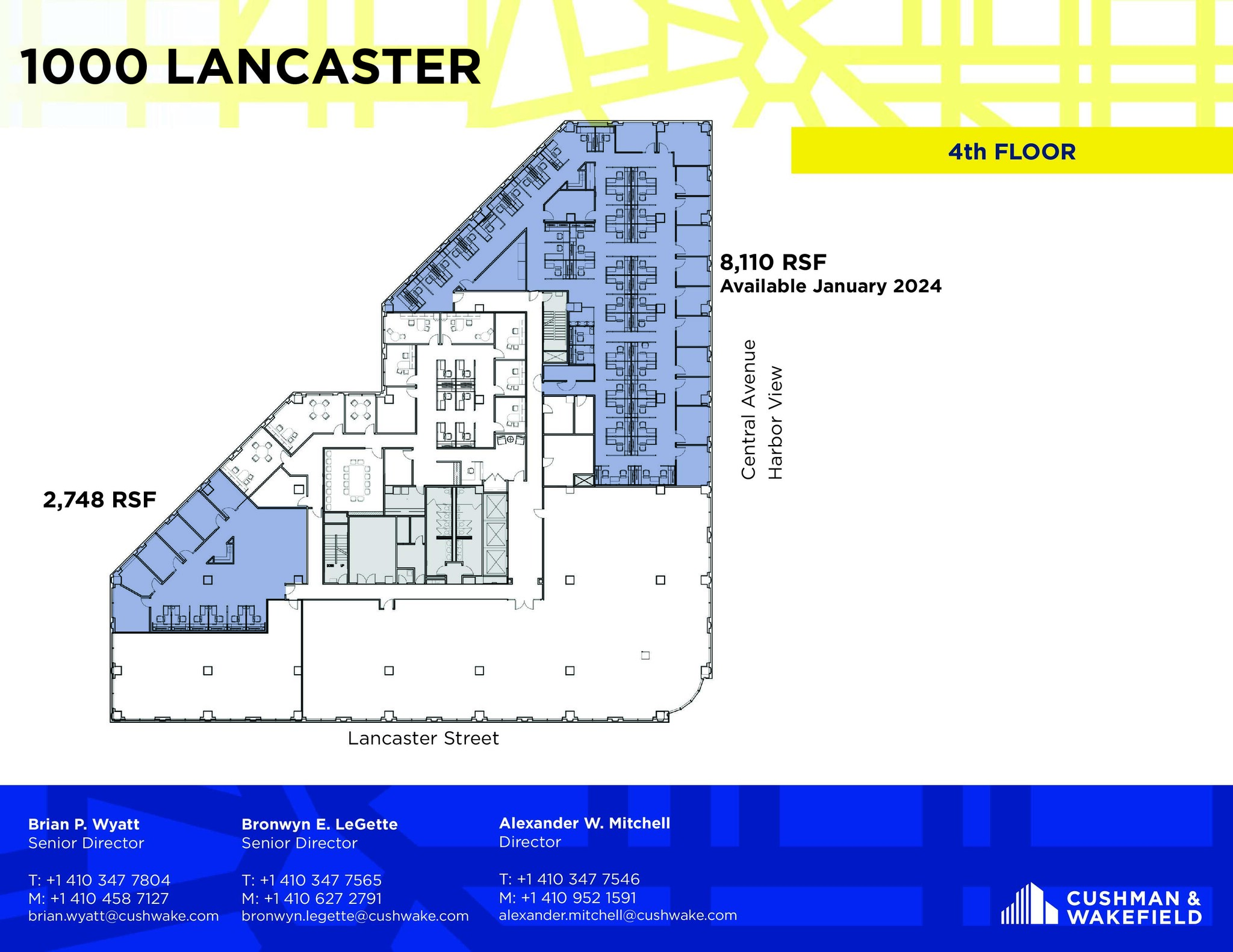 100 International Dr, Baltimore, MD à louer Plan d’étage– Image 1 sur 1