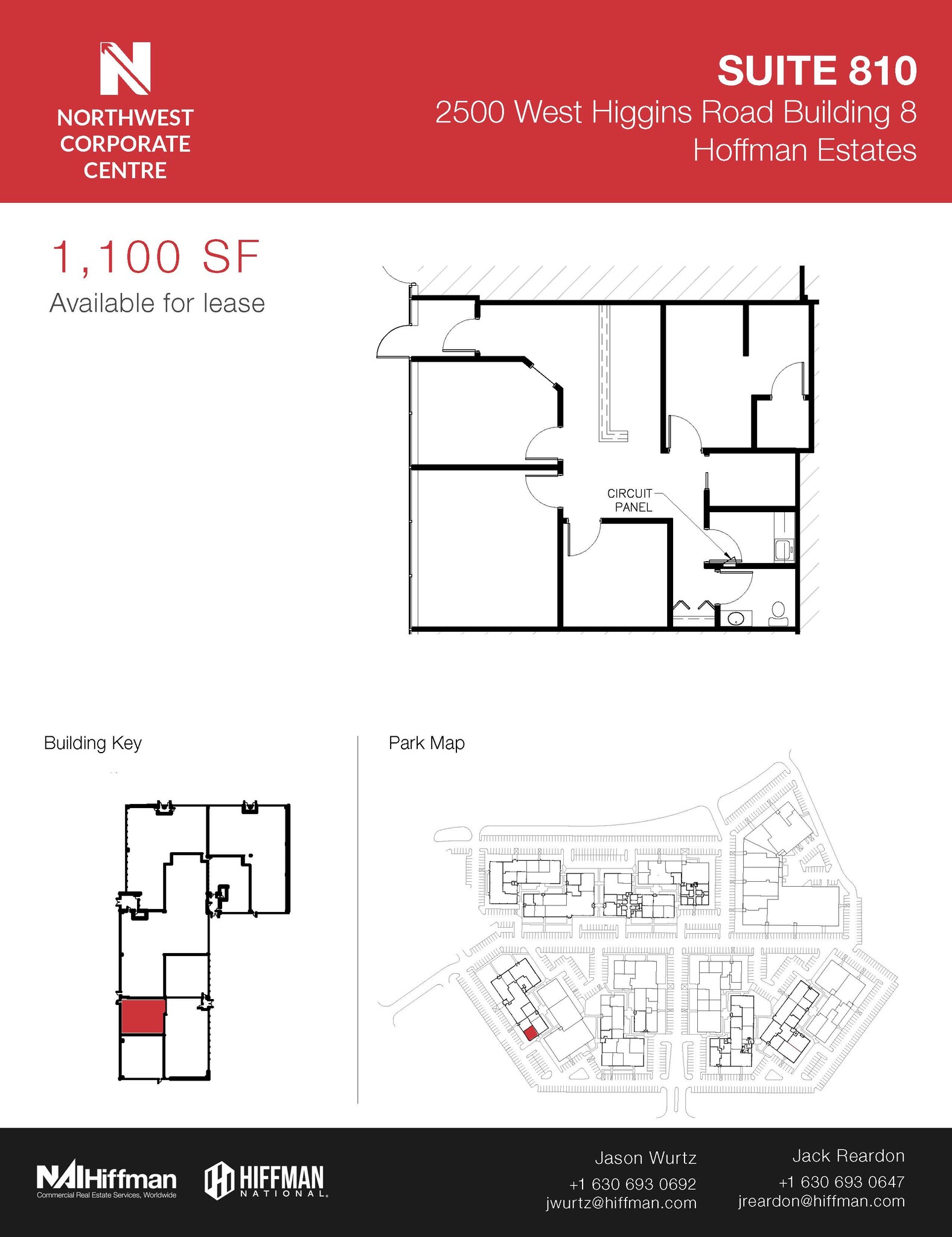 2500 W Higgins Rd, Hoffman Estates, IL à louer Plan d’étage– Image 1 sur 1