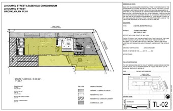 22 Chapel St, Brooklyn, NY à louer Plan d’étage– Image 1 sur 1