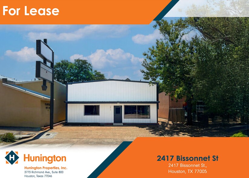 2417 Bissonnet St, Houston, TX à louer - Photo principale – Image 1 sur 1