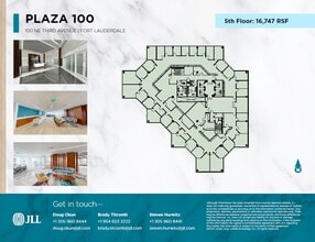 100 NE 3rd Ave, Fort Lauderdale, FL à louer Plan d’étage– Image 1 sur 1