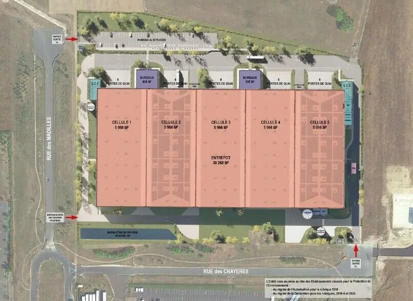 Industriel/Logistique dans Saint-Martin-sur-le-Pré à louer - Plan de site – Image 2 sur 5