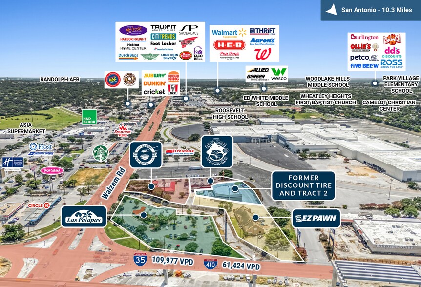 Walzem Corner - San Antonio, TX portefeuille de 5 biens à vendre sur LoopNet.fr - Photo de l’immeuble – Image 2 sur 9