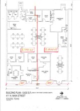 411 N Main St, Euless, TX à louer Plan d’étage– Image 1 sur 1