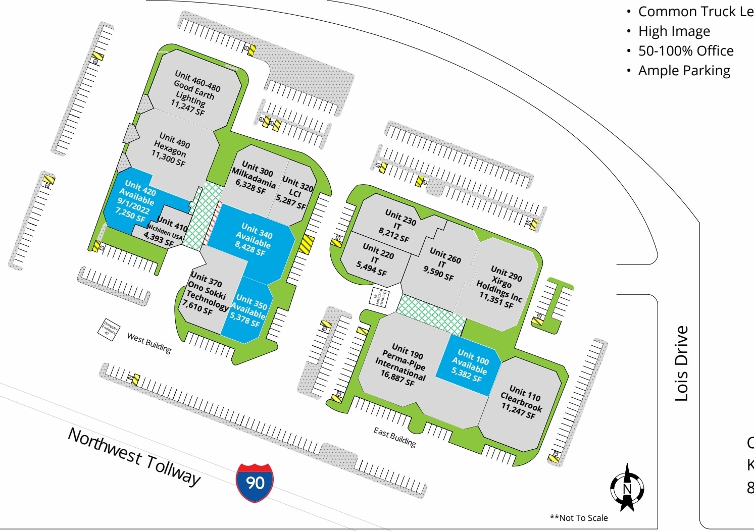 2100 Golf Rd, Rolling Meadows, IL à louer Plan de site– Image 1 sur 2