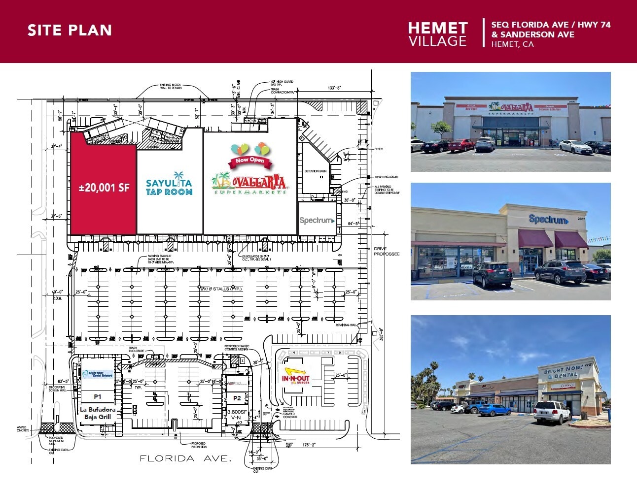 2701-2897 W Florida Ave, Hemet, CA à louer Plan d’étage– Image 1 sur 1