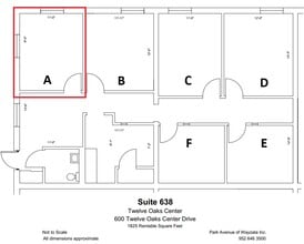 600 Twelve Oaks Center Dr, Wayzata, MN à louer Plan d’étage– Image 1 sur 1