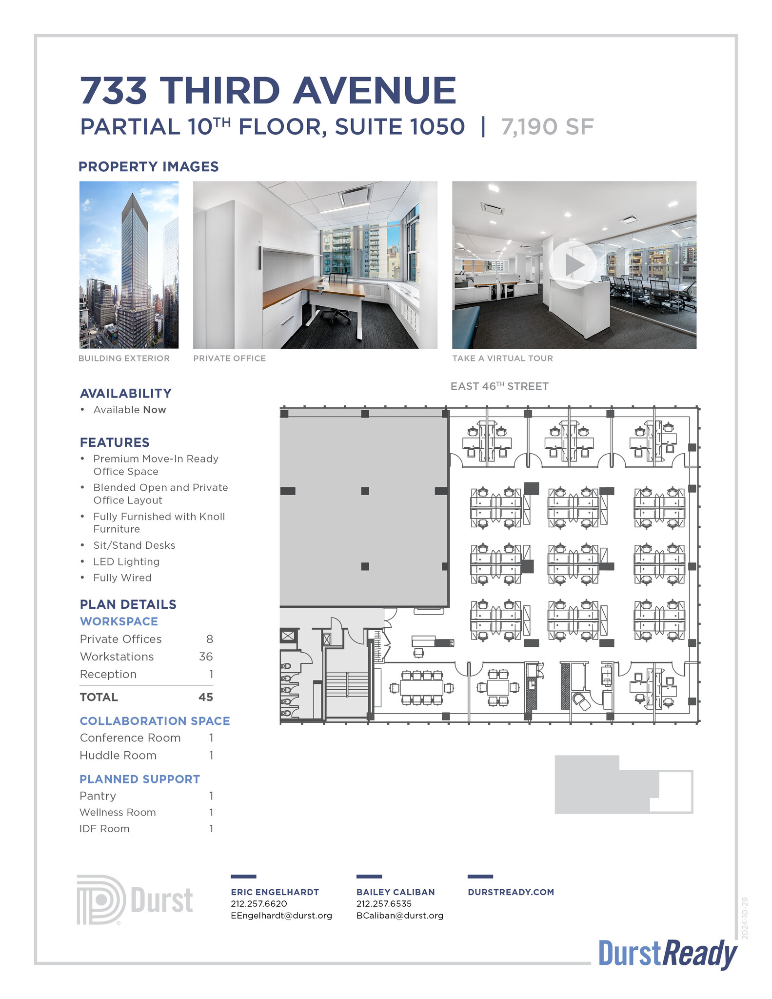 733 Third Ave, New York, NY à louer Plan d’étage– Image 1 sur 5