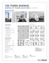 733 Third Ave, New York, NY à louer Plan d’étage– Image 1 sur 5