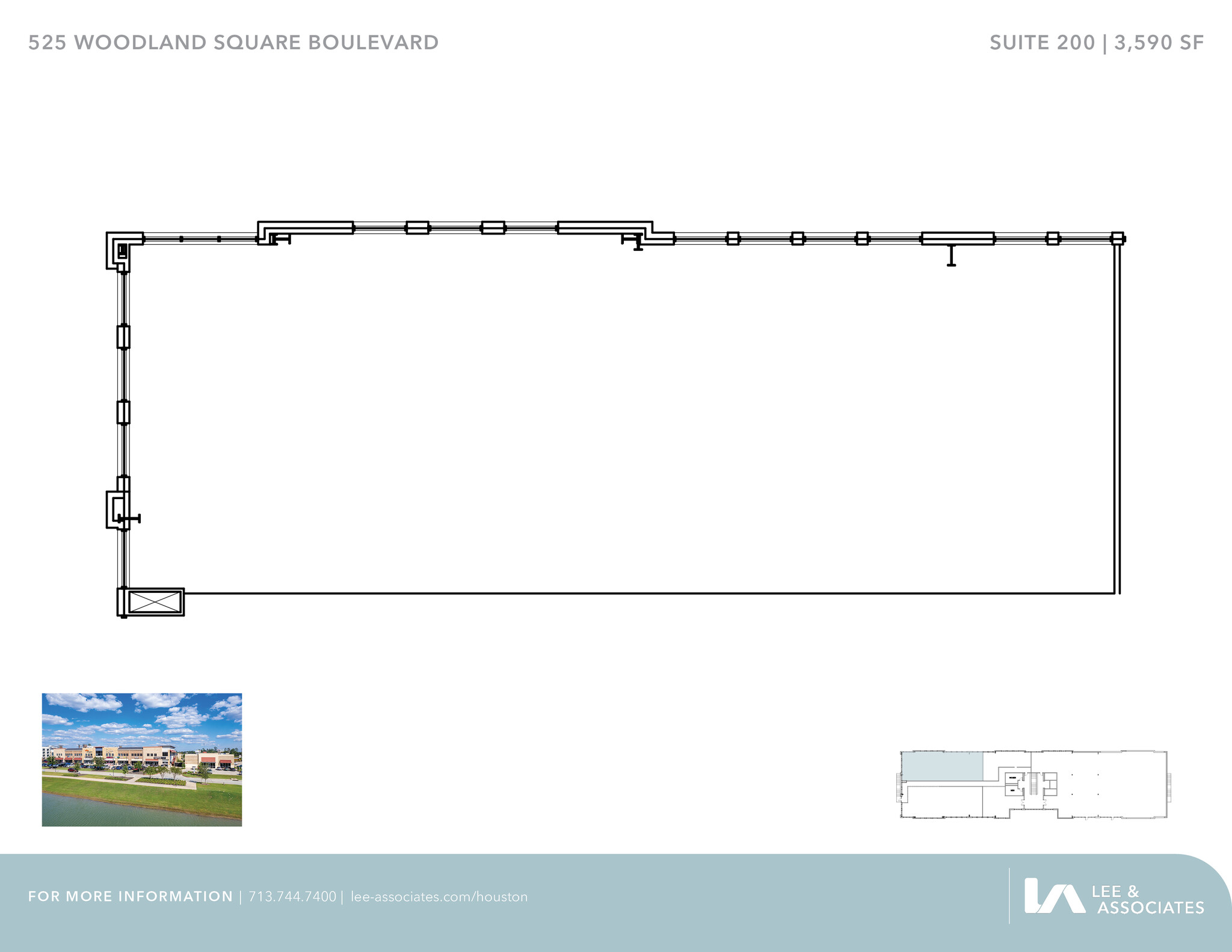525 Woodland Square Blvd, Conroe, TX à louer Plan d’étage– Image 1 sur 5