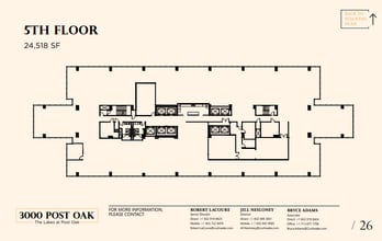 3000 Post Oak Blvd, Houston, TX à louer Plan d’étage– Image 1 sur 1