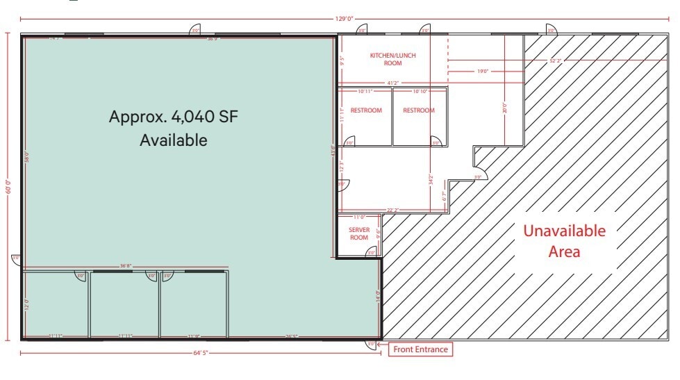 12834 Earhart Ave, Auburn, CA à louer Plan d’étage– Image 1 sur 1