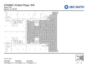 470-490 L'Enfant Plz SW, Washington, DC à louer Plan d’étage– Image 1 sur 1
