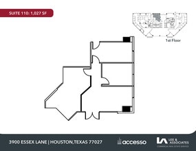 3900 Essex Ln, Houston, TX à louer Plan d’étage– Image 1 sur 1