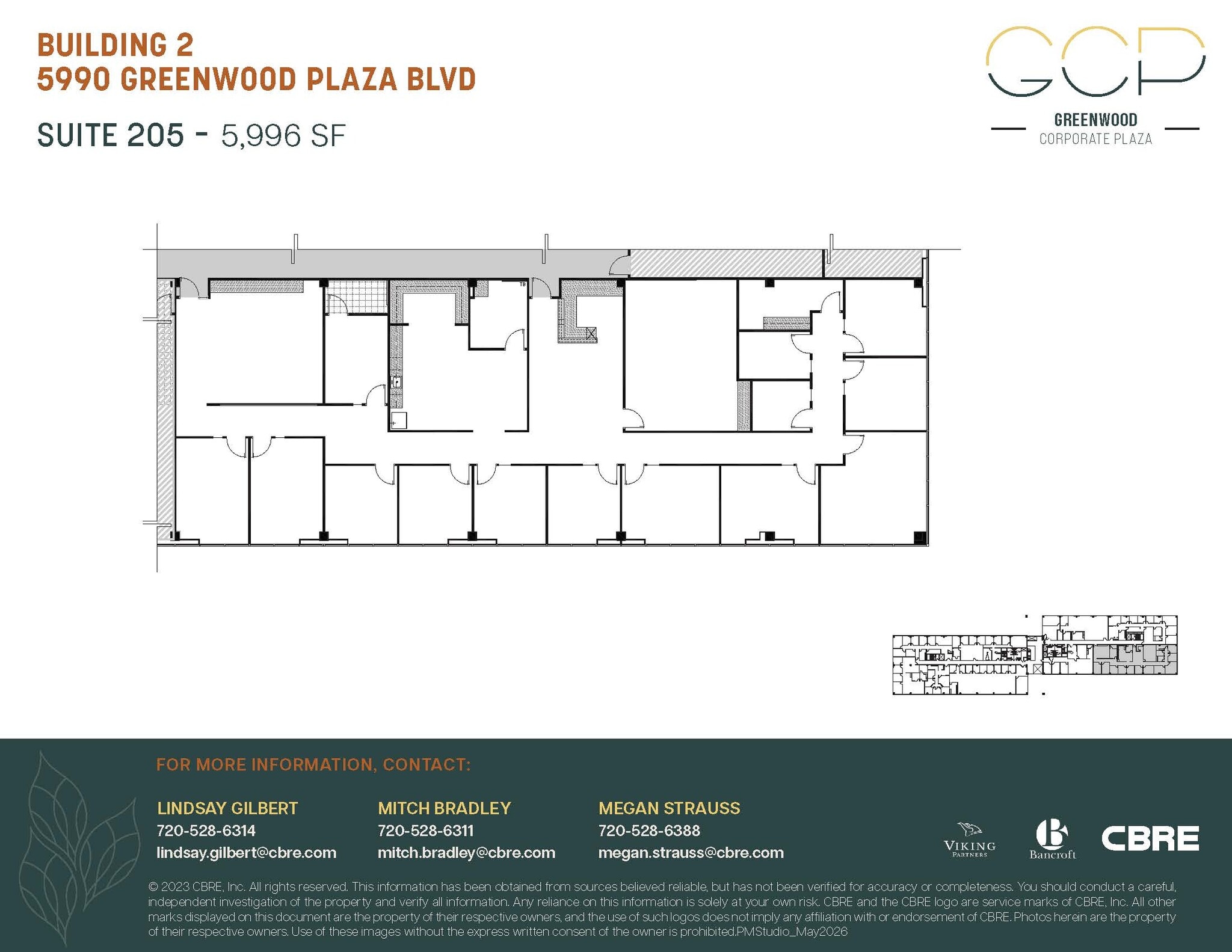 5990 Greenwood Plaza Blvd, Greenwood Village, CO à louer Plan d’étage– Image 1 sur 1