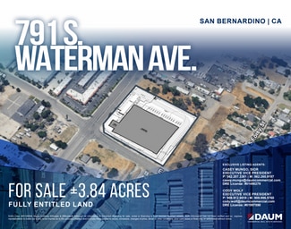Plus de détails pour 791 S Waterman Ave, San Bernardino, CA - Terrain à vendre