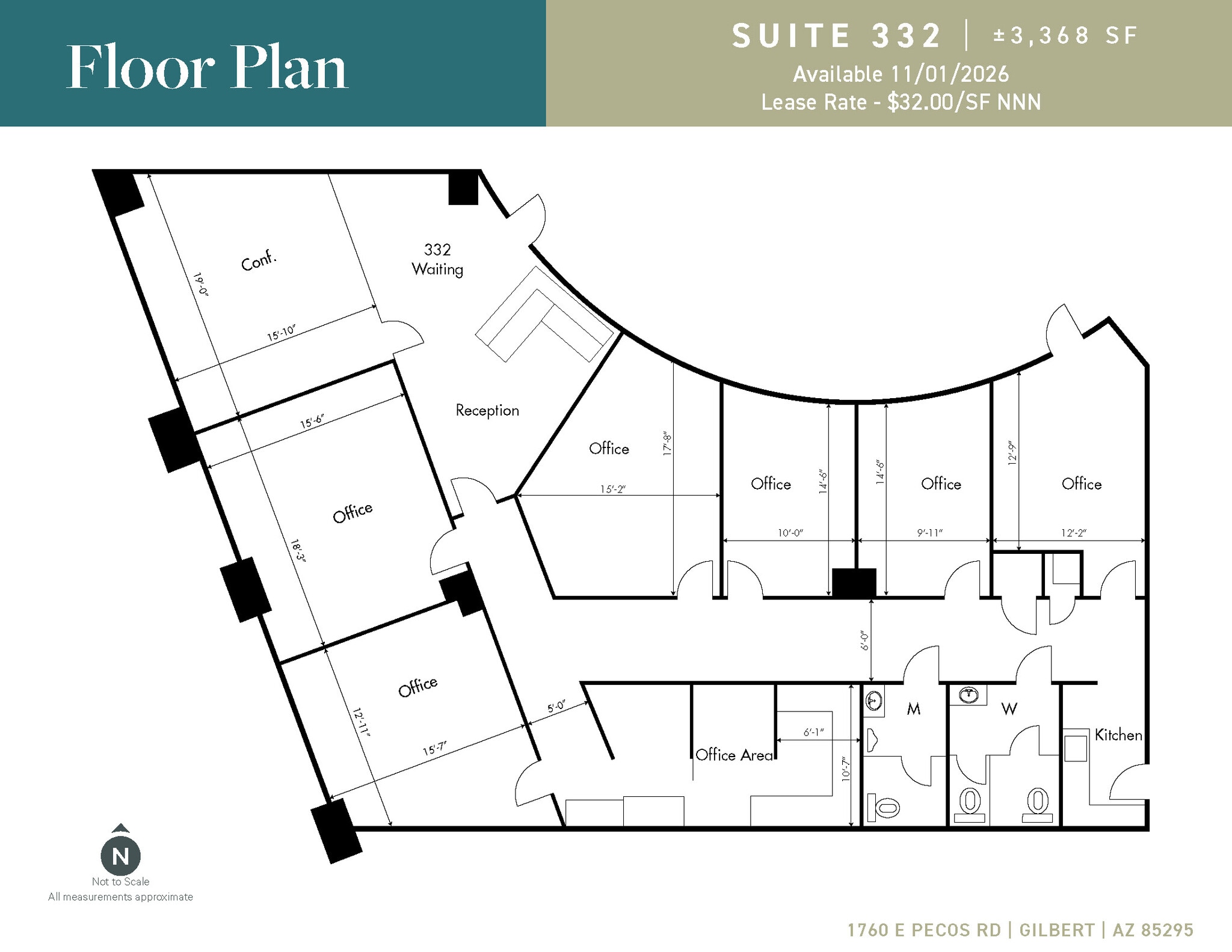1760 E Pecos Rd, Gilbert, AZ à louer Plan d’étage– Image 1 sur 1