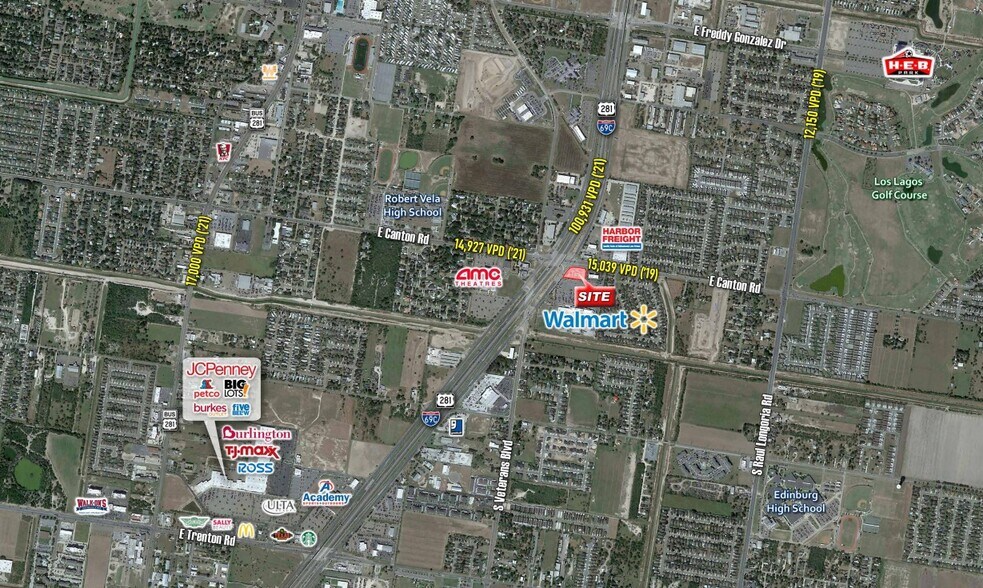 Highway 281 & Canton Rd, Edinburg, TX à louer - Aérien – Image 2 sur 3